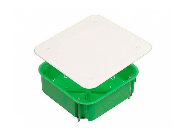 Коробка распределительная скрытой установки 113х113х45мм монтажная для полых стен КР1201 HEGEL