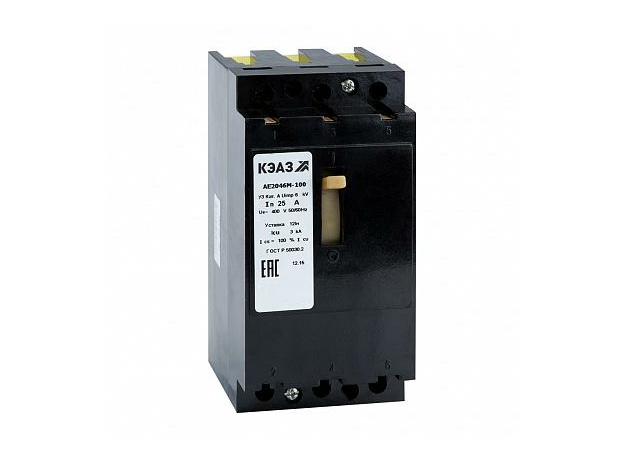 Выключатель автоматический АЕ 2046М 100 50А 104627 КЭАЗ