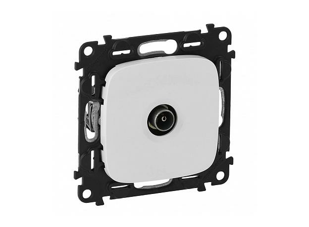 Розетка TV телевизионная Valena ALLURE скрытой установки c топологией "звезда" 0-2400МГц с лицевой панелью белый 753751 Legrand