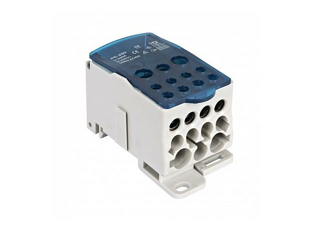 Блок распределительный на DIN-рейку РБ-250 1П 250А (1x120/2x35+ 5x16+ 4x10) 081-07-04/081-07-004 HLT