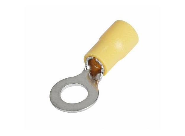 Наконечник кольцевой изолированный НКИ 5.5-5 кольцо 4-6 мм желтый (уп./100 шт) 084-04-10/084-04-010 HLT