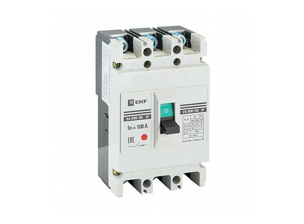 Выключатель автоматический ВА-99М 100/ 63А трехполюсный 35кА PROxima mccb99-100-63m EKF