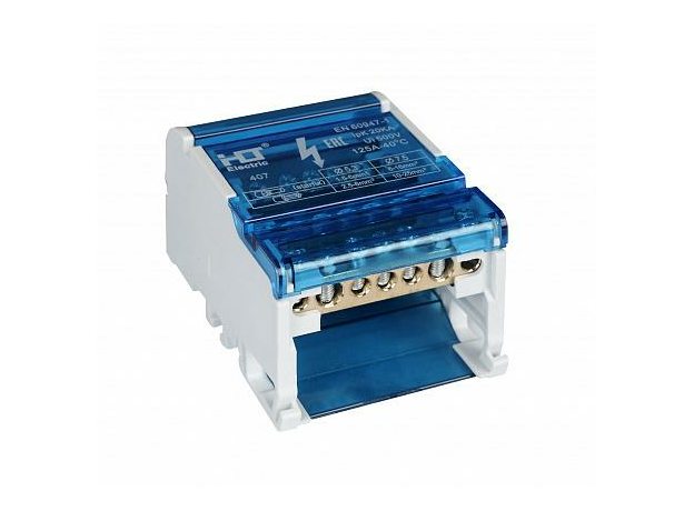 Шина на DIN-рейку в корпусе (кросс-модуль) 3L+PEN 4*7 081-06-04/081-06-004 HLT