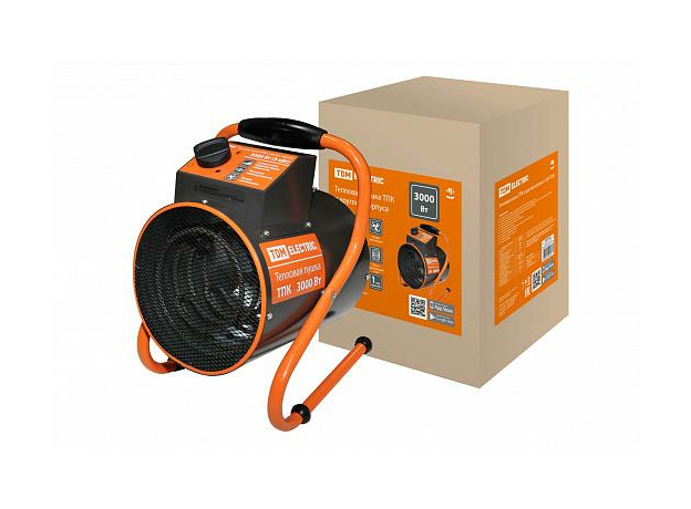 Тепловая пушка 3кВт 220В ТПК в круглом корпусе TDM