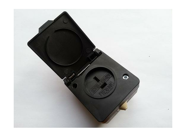 Розетка (42В) RP-2-B с крышкой Т-образным расположением контактов (РШ-п-2-0-IP 43 10/42 В)