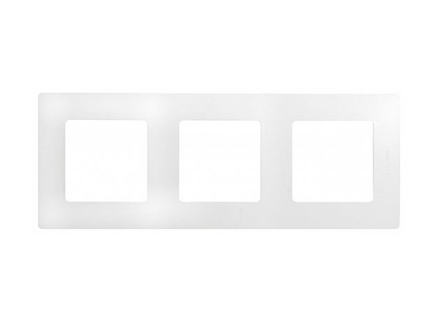 Рамка 3 поста Etika белый 672503 Legrand