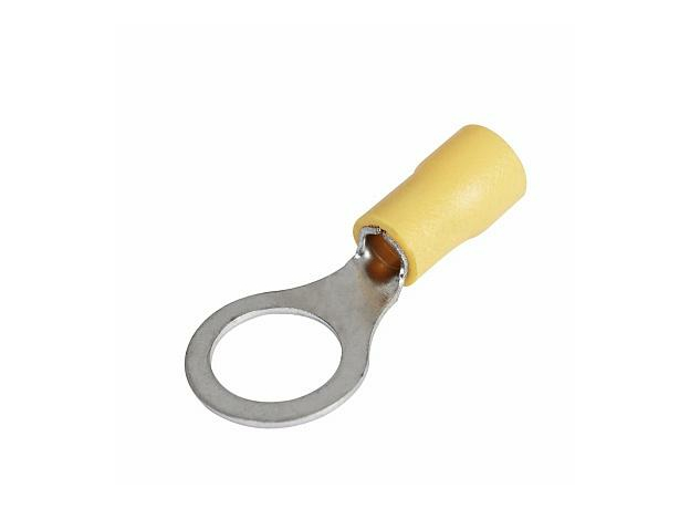 Наконечник кольцевой изолированный НКИ 5.5-6 кольцо 4-6 мм желтый (уп./100 шт) 084-04-11/084-04-011 HLT