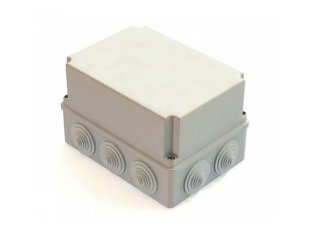 Коробка распределительная открытой установки 190х140х120мм IP55 GE41246 10 гермовводов Greenel