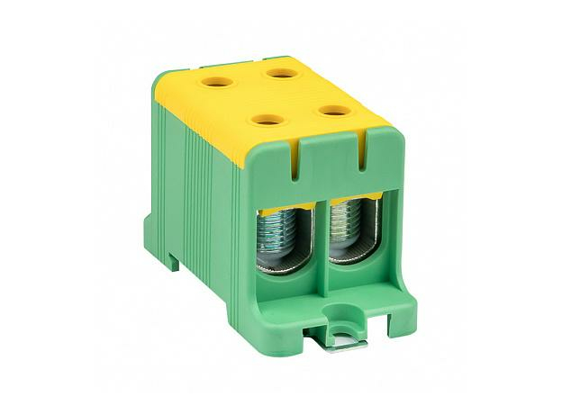 Клемма двойная силовая вводная КСВ 4 ввода 16-95 кв.мм желто-зеленая (plc-kvs2-16-95-y-green) EKF PROxima