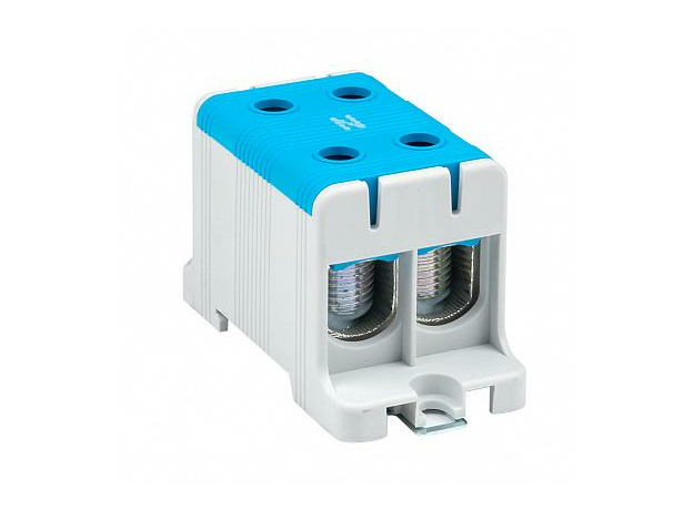 Клемма двойная силовая вводная КСВ 4 ввода 16-95 кв.мм синяя (plc-kvs2-16-95-blue) EKF PROxima