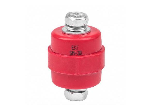 Изолятор SM 30 380А 8кВ с болтом (plc-sm-30) EKF Изолятор SM 30 380А 8кВ с болтом (plc-sm-30) EKF