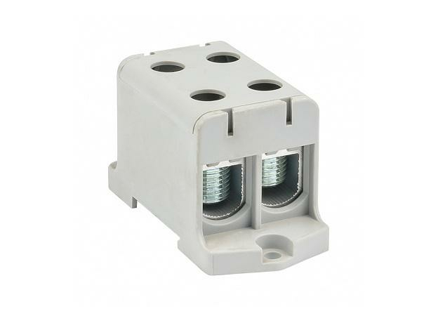 Клемма двойная силовая вводная КСВ 4 ввода 16-95 кв.мм серая (plc-kvs2-16-95-grey) EKF PROxima