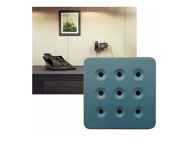 Переходник на 4 розетки с подсветкой темно-зеленый 3х3, "Розеткус-8" ART.LEBEDEV