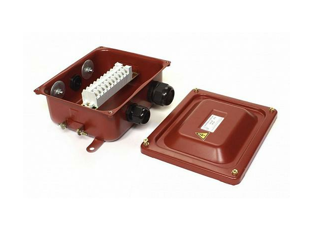 Коробка с зажимами наборными КЗНС-08 с пластмассовыми сальниками У2 IP54 zeta30315 ЗЭТАРУС