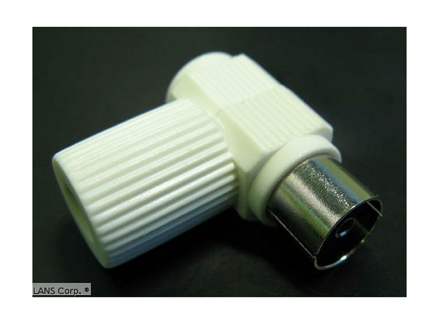 TV-Штекер IEC-штекер уголковый "мама" FS 19 WL LANS