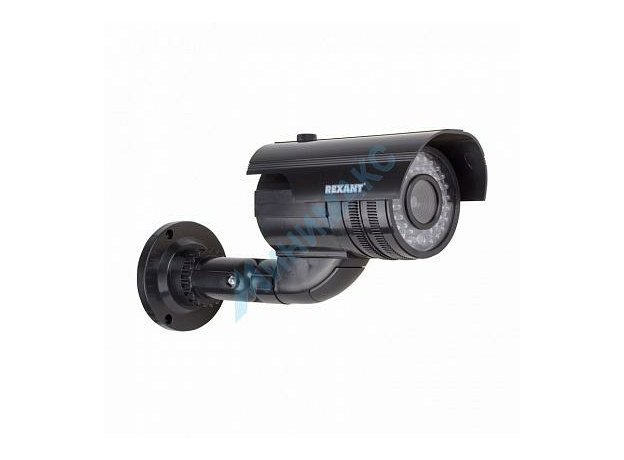 Муляж видеокамеры уличной цилиндрическая (черный) REXANT 45-0250