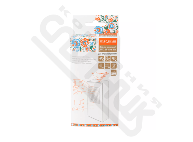 Звонок проводной в эл.сеть "народный" ЗПС-Н-10/1-Пт ("птичка", без кнопки, AC 230V)