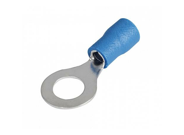 Наконечник кольцевой изолированный НКИ 2.5-6 кольцо 1.0-2.5 мм синий (уп./100 шт) 084-04-07/084-04-007 HLT