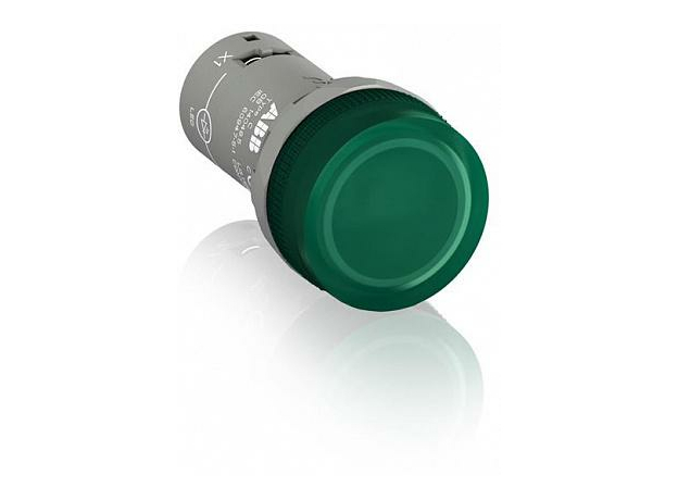 ABB Лампа сигнальная Зеленая CL2-523G со светодиодом 230В AC дв. монтаж IP66 1SFA619403R5232 /100шт/