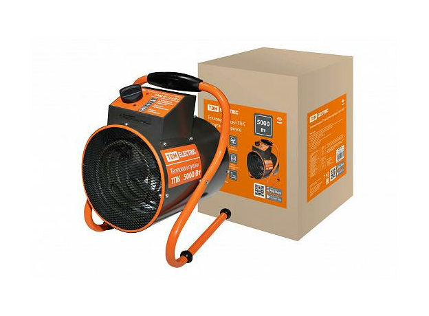 Тепловая пушка 5кВт 220В ТПК в круглом корпусе TDM