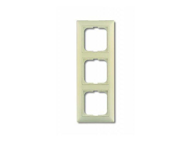 Рамка с декоративной накладкой, 3 поста, слоновая кость Basic55 1725-0-1486 ABB Рамка с декоративной накладкой, 3 поста, слоновая кость Basic55 1725-0-1486 ABB