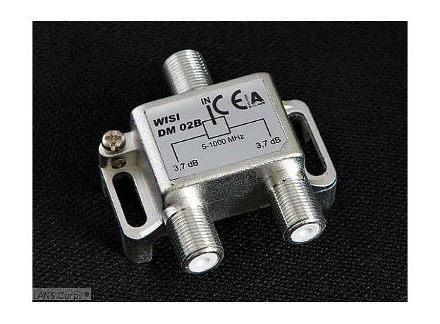 TV-Делитель на 2 выхода 5-1000MHz, DM 02 B WISI