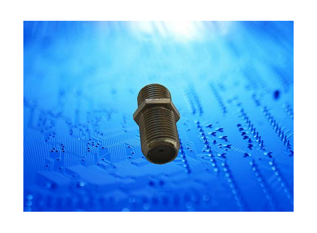 TV-Переходник F-гнездо - F-гнездо (F120-46) цинк