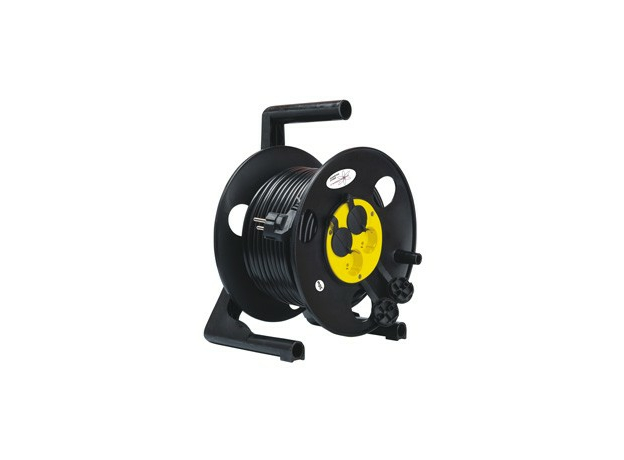 Удлинитель 50 метров, У1С-4-50, 4гнезда с заземлением. катушка пластиковая, IP44, ПВС 3*2,5, 3500Вт, 16А