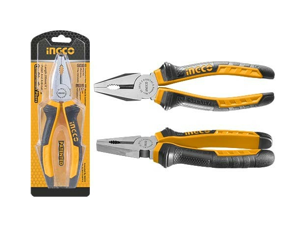Пассатижи (плоскогубцы) комбинированные 8"/200мм INGCO HCP08208
