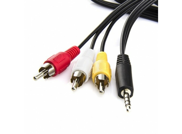 Шнур 3.5 мм Plug -3RCA 1м Atcom
