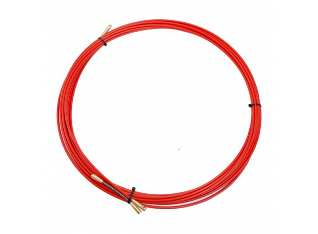 Протяжка кабельная Rexant (мини УЗК в бухте), стеклопруток, d=3,5 мм 10 м, красная