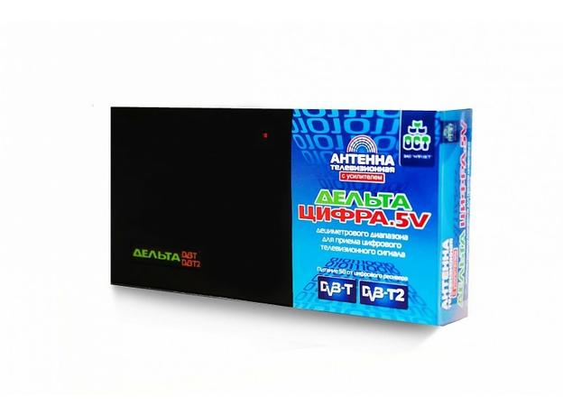 Комнатная DVB-T2 антенна Дельта Цифра 5V без б.п.