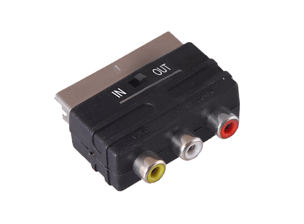 Переходник SCART- 3 RCA In/Out Rexant