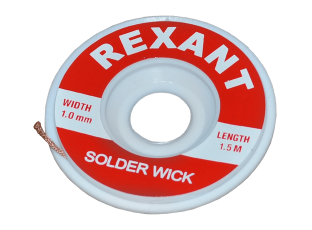 Медная лента для удаления припоя d=1мм. - 1.5м Rexant