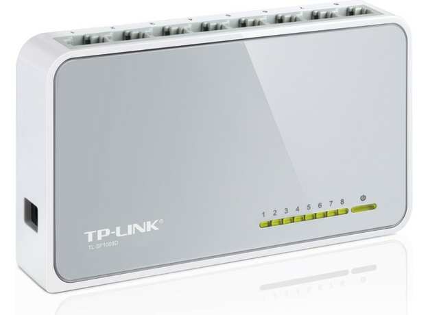 Коммутатор TP-Link TL-SF1008D, 8 портов Ethernet 100 Мбит/с