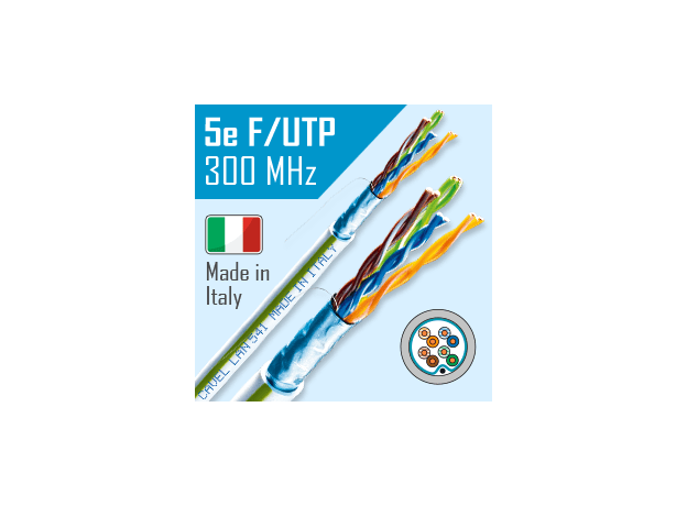 Кабель витая пара FTP 4*2*0.51 категория 5e экранированный PVC LAN 541 VE CAVEL