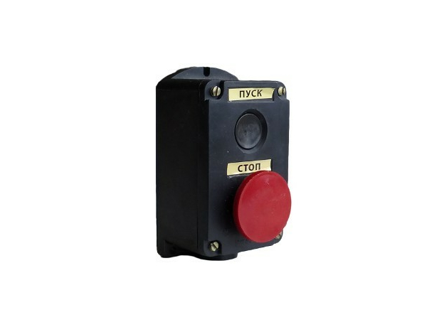 Пост кнопочный ПКЕ 222/2 красный гриб. (без сальников )