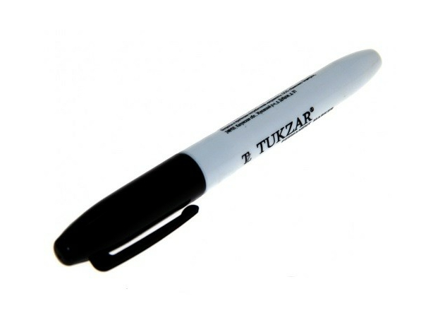 Маркер перманентный черный Tukzar черный 1-5 мм