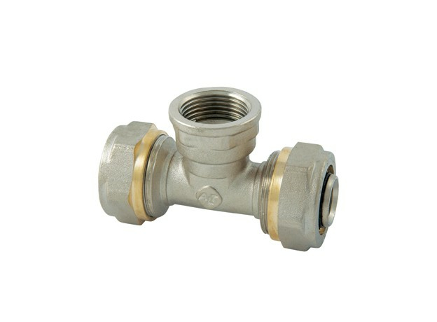 Фитинг обжимной тройник с переходом на внутреннюю резьбу 1/2"x20 Altstream