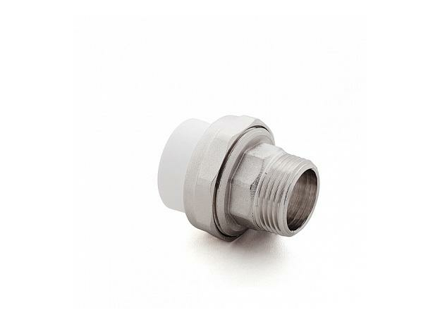 Муфта PPR полипропиленовая разъемная 40х1 1/4" НР (Американка) 10648 РосТурПласт Муфта PPR полипропиленовая разъемная 40х1 1/4" НР (Американка) 10648 РосТурПласт