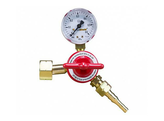 Редуктор БПО-5-СВ-АЛ пропановый, 1 манометр Foxweld 4429