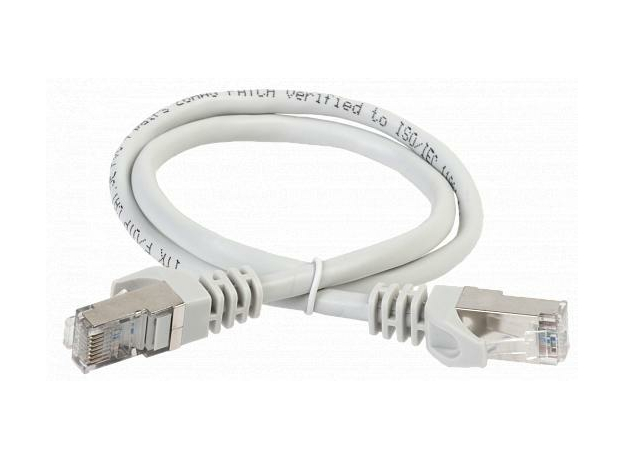ITK Коммутационный шнур (патч-корд), кат.6 FTP, 2м, серый (PC01-C6F-2M)