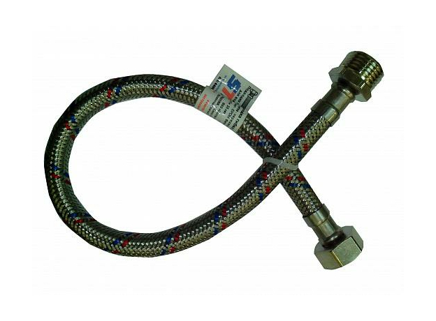 Подводка для воды с латунными гайками 1/2" ВР/НР 50 см