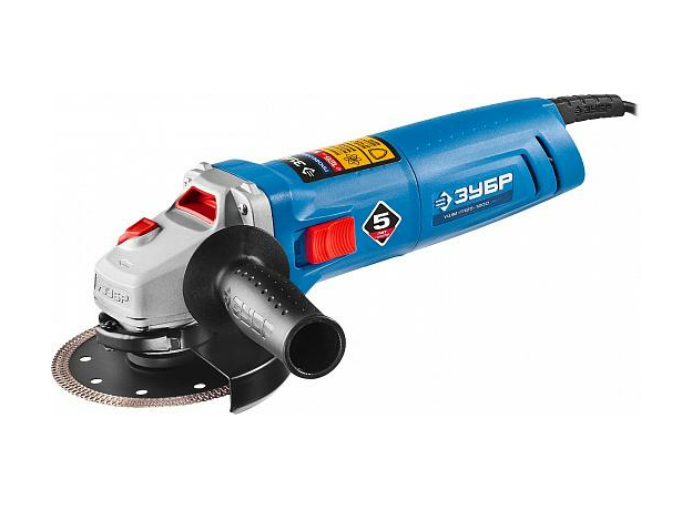 Угловая шлифмашина (болгарка/ушм) 125мм 1200Вт 3000-1100об/мин ЗУБР УШМ-П125-1200 ЭПСТ