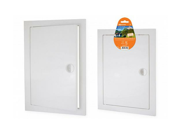 Люк ревизионный пластиковый 300х400 белый с ручкой SQ1807-0427 TDM