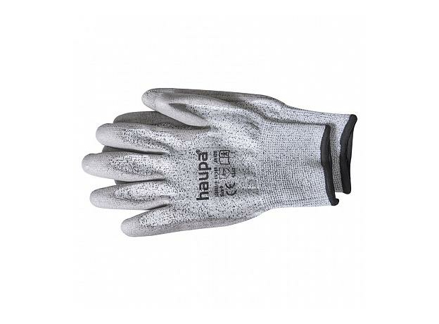 Перчатки с полиуретановым покрытием 3 степень защиты размер 9 серые Haupa 120302/9
