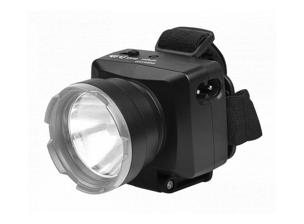 Фонарь налобный аккумуляторный светодиодный AccuFH7-L3W черный 2857644 ФАZА