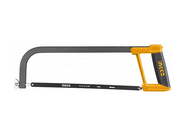 Ножовка по металлу 300мм, прорезиненная рукоятка INGCO INDUSTRIAL HHF3028