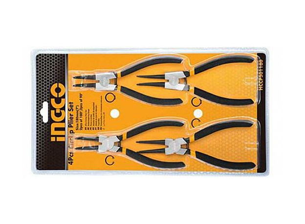 Набор съемников стопорных колец 4шт INGCO HCCPS01180