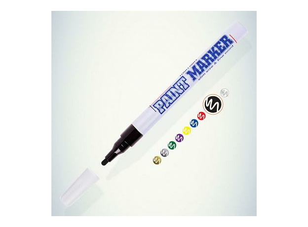 Маркер краска 2мм черный, алюминиевый копус MunHwa SPM-01 207860